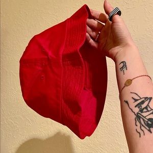 Red Bucket Hat